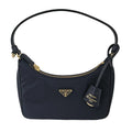 Pre-loved Prada Re-Edition 2005 nylon shoulder bag in black, one-of-one designer find available at Toteville.