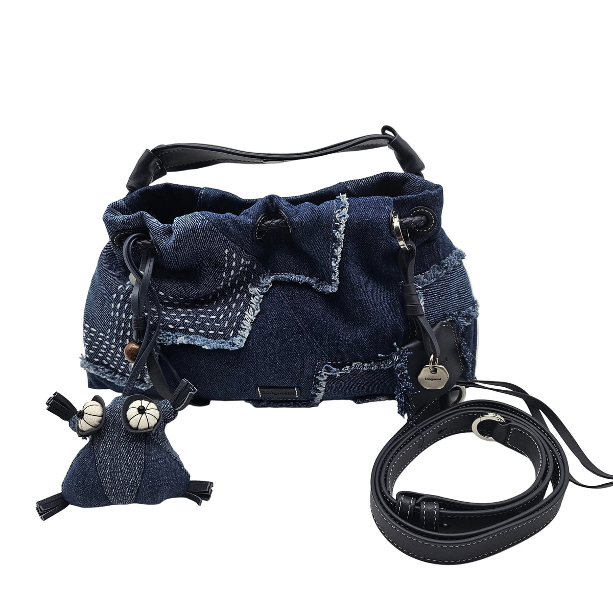 Songmont Denim Patchwork Bag