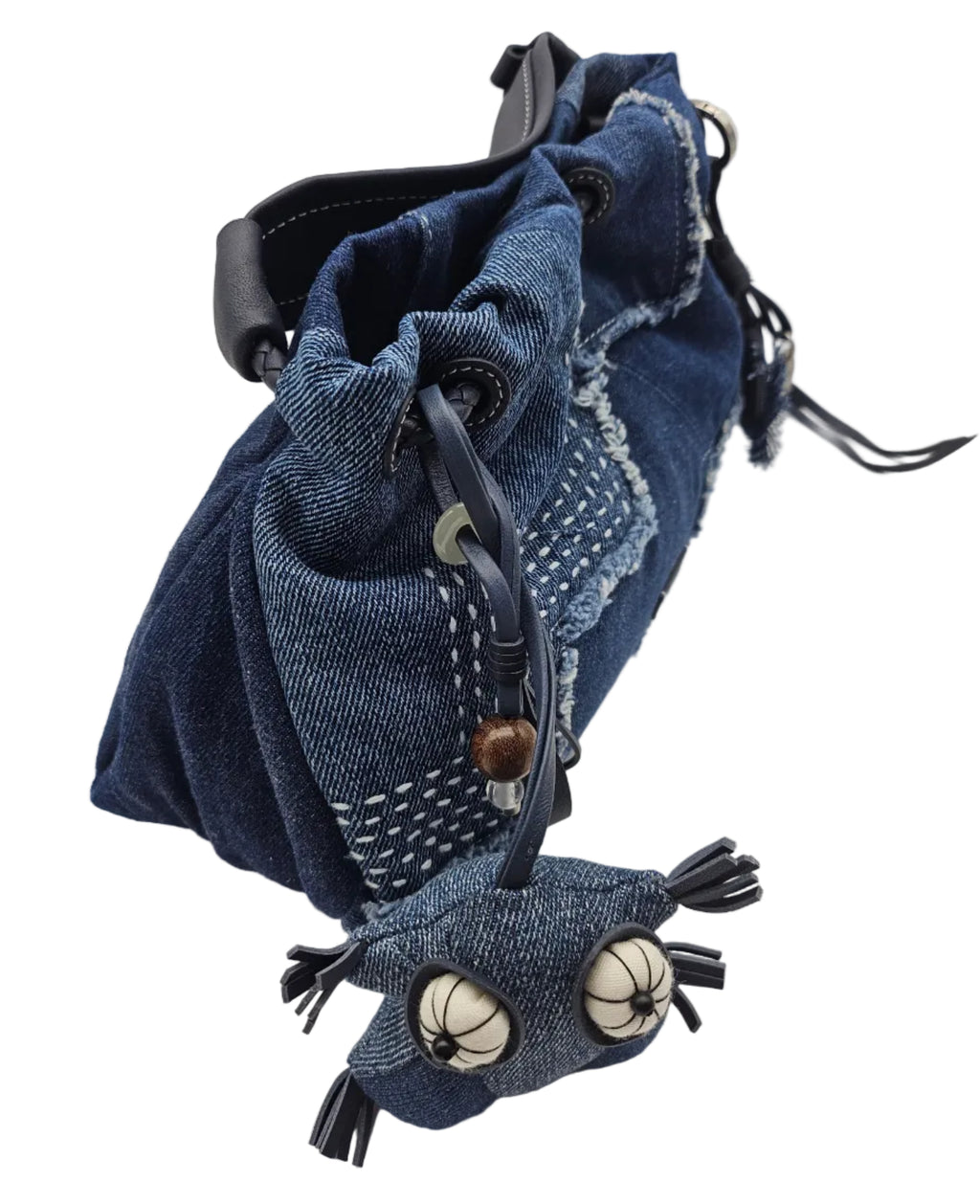 Songmont Denim Patchwork Bag