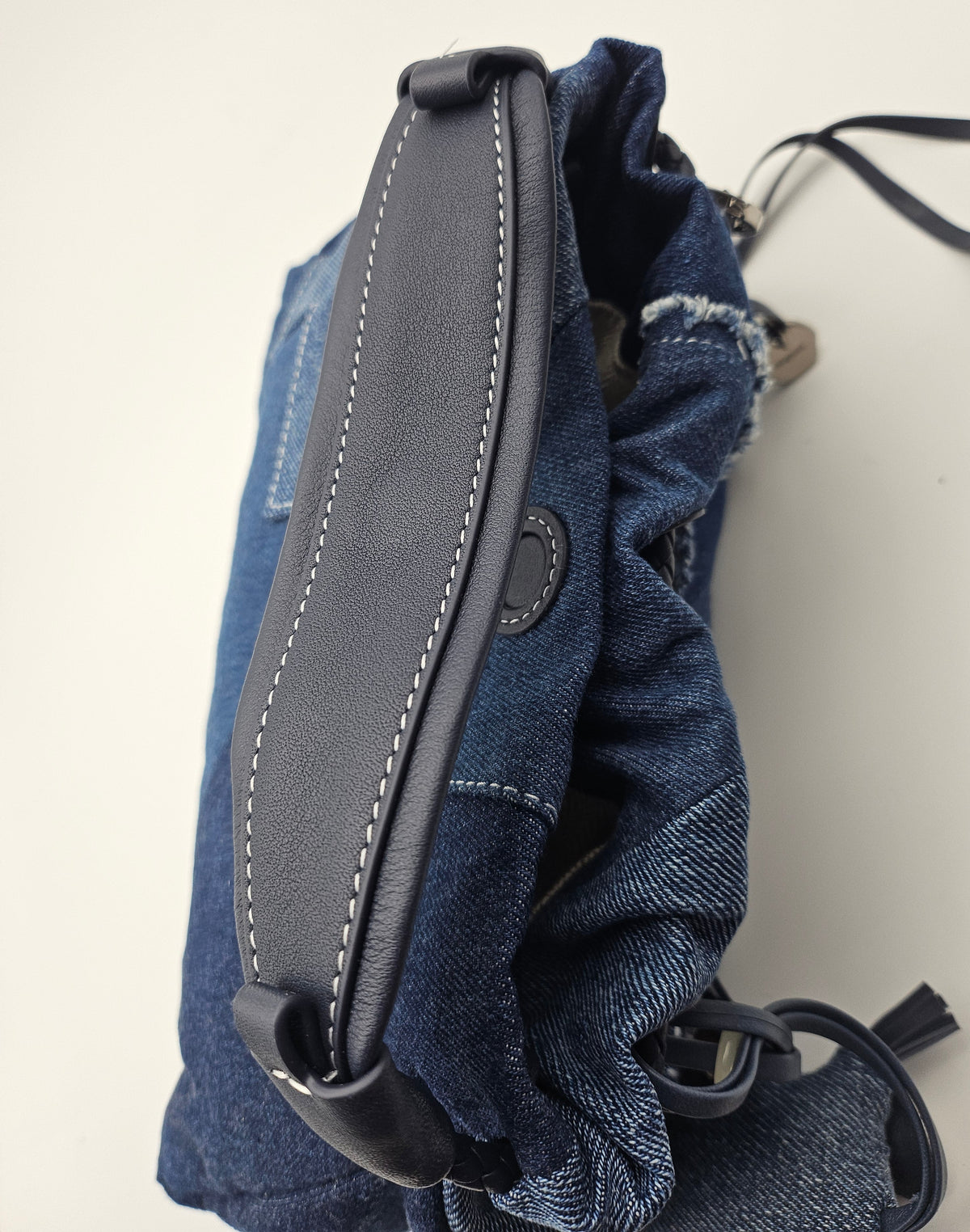 Songmont Denim Patchwork Bag