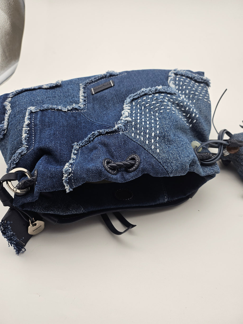 Songmont Denim Patchwork Bag